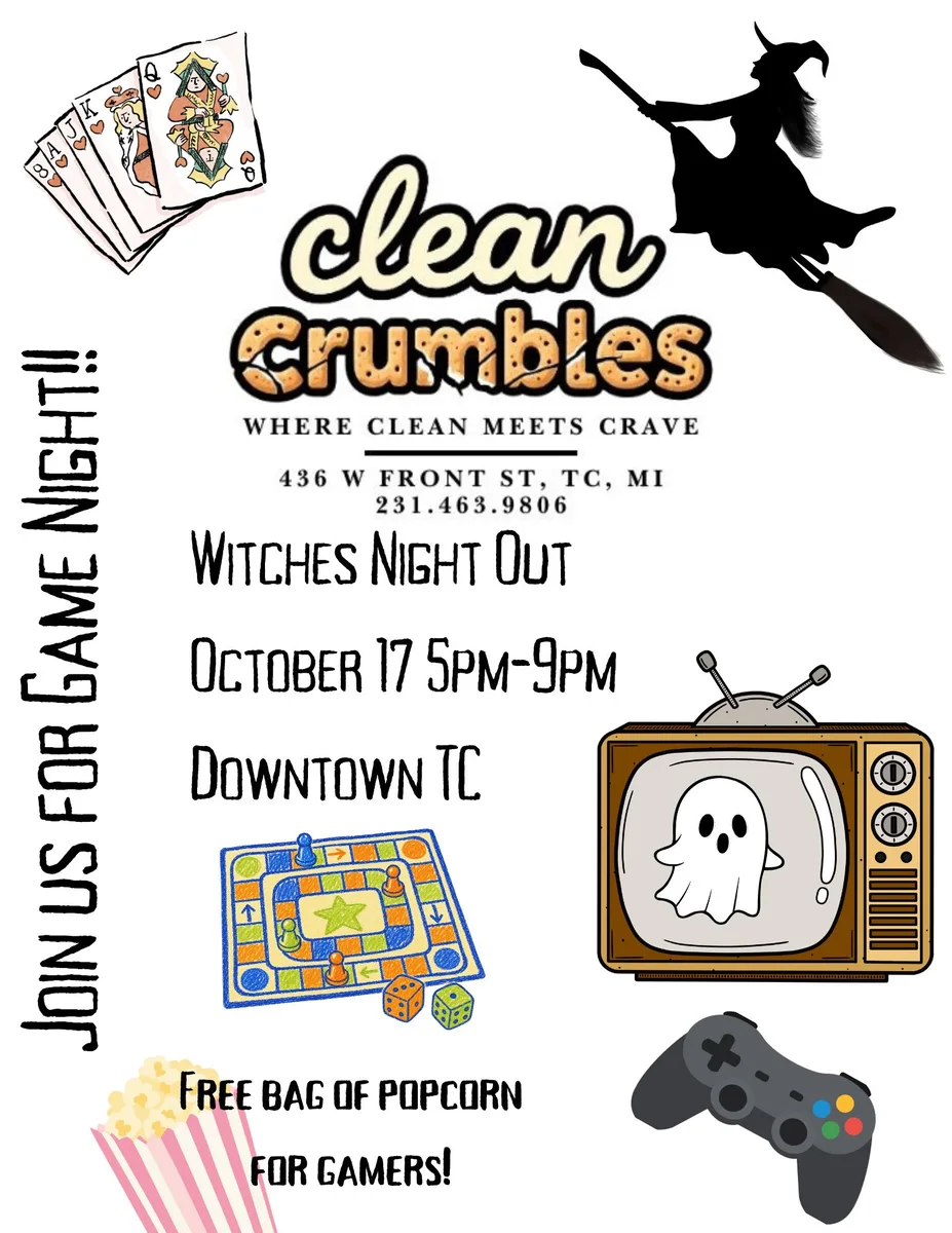 Witches Night Out: Game Night flyer